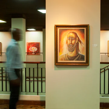 Interior of National Gallery.