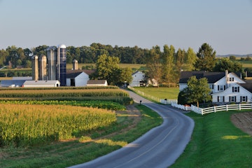 Road in the Pennsylvania Amish Lancaster County