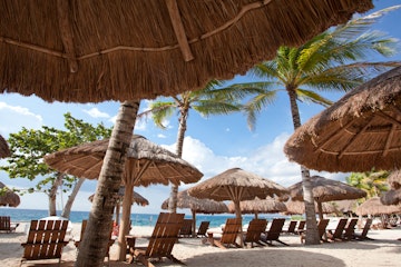 Beach resort at Costa Maya Mexico