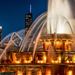 Buckingham Fountain at Night