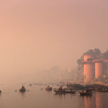 Boats on River Ganges
