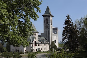 Canada, Quebec, Cantons-de-l'Est (Eastern Townships), Abbaye St-Benoit-du-Lac, Benedictine monastery