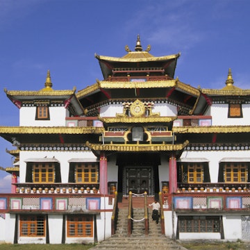 India. West Bengal. Kalimpong. Zong Dog Palri Fo-Brang Gompa.Tibetan buddhist monastery.
