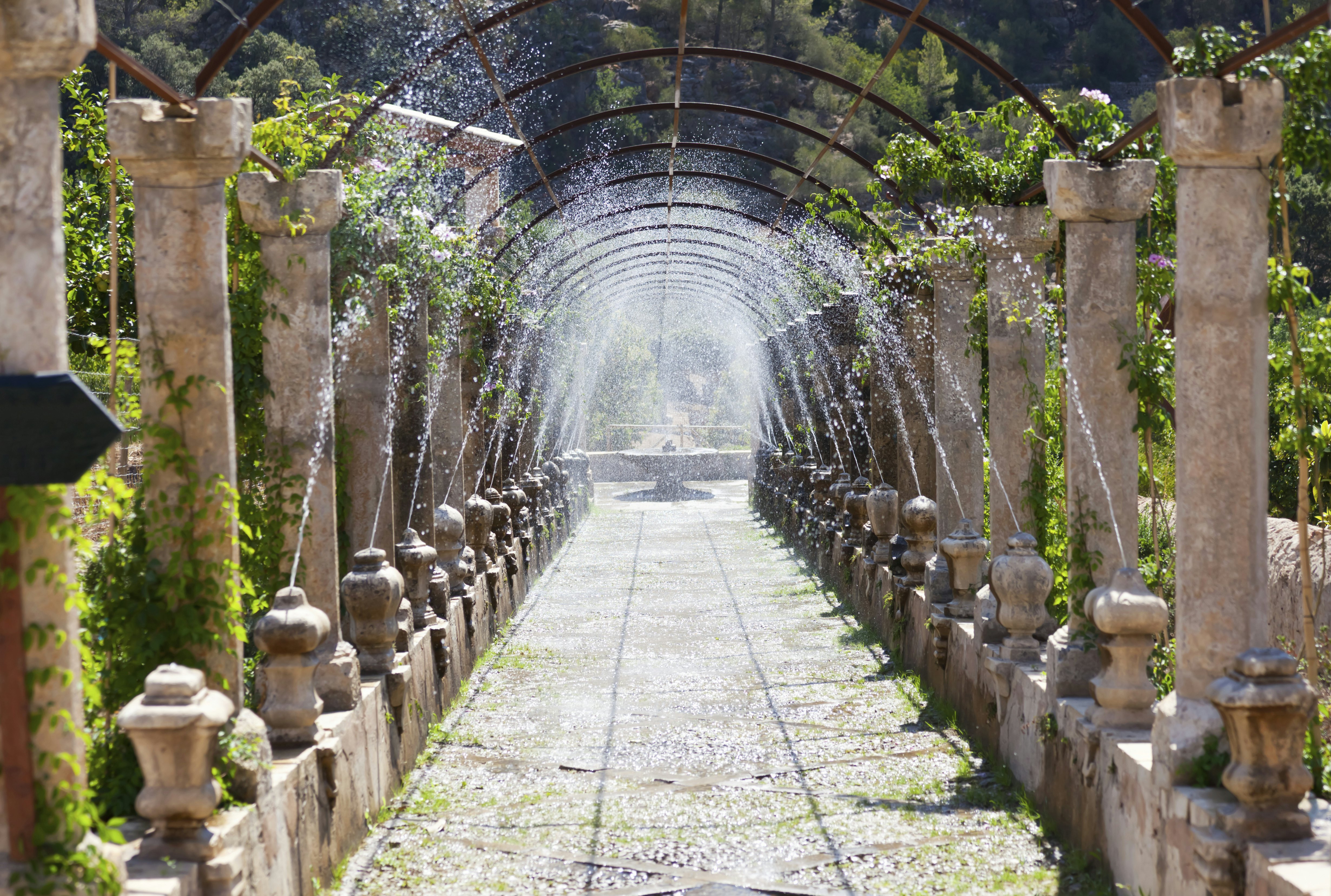Fountains Alfabia Gardens Majorca