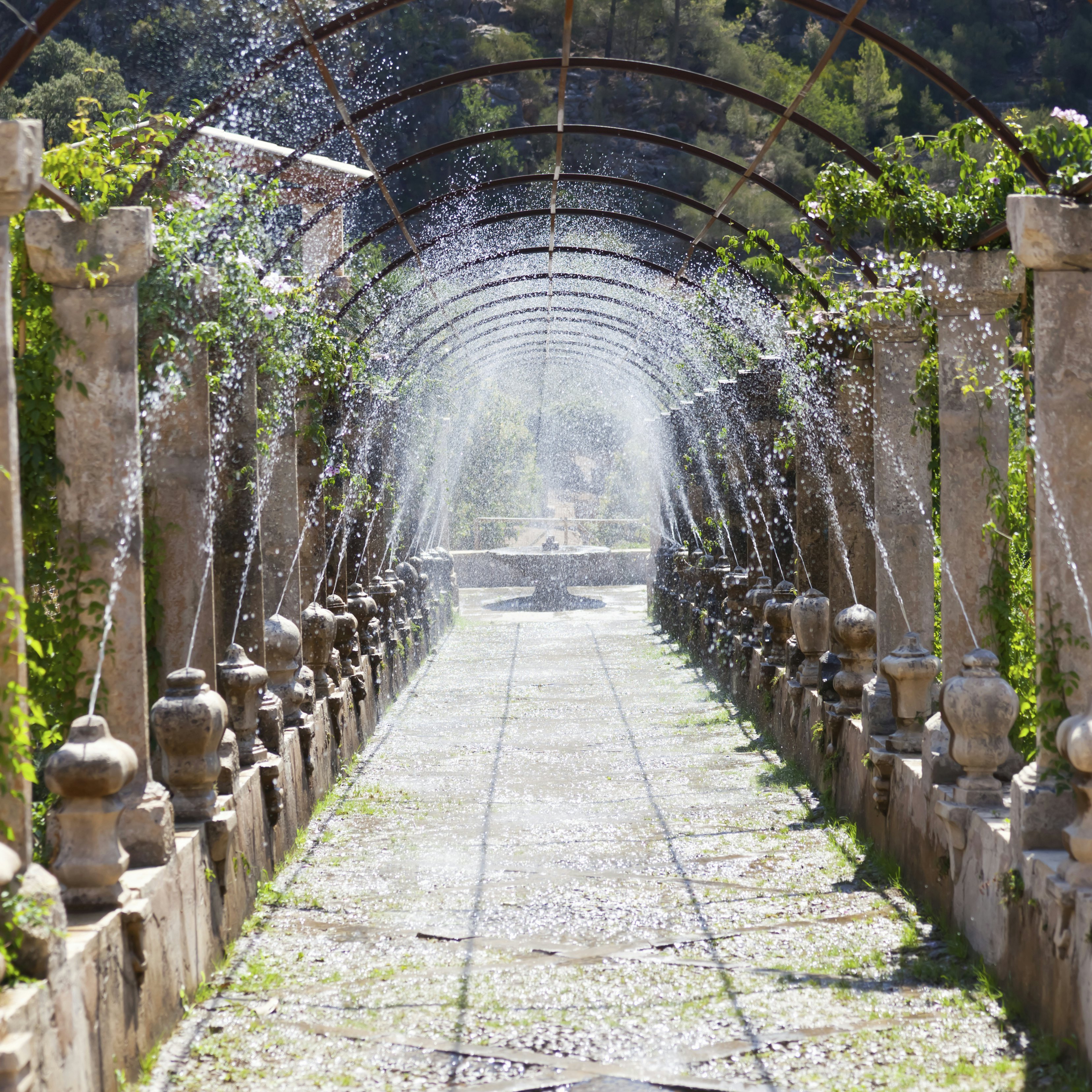 Fountains Alfabia Gardens Majorca