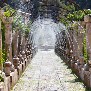 Fountains Alfabia Gardens Majorca