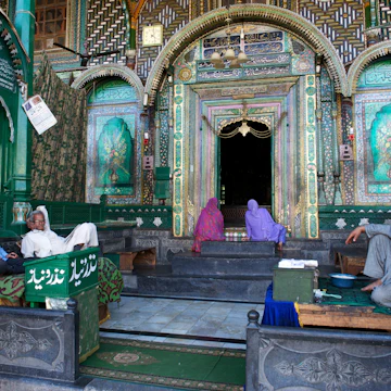 SRINAGAR, KASHMIR, JAMMU & KASHMIR, INDIA - 2013/06/01: The Shah Hamdan Mosque, or Shrine, is situated on the right bank of the Jhelum River, is dedicated to the memory of Mir Sayyid Ali Hamdani, a Muslim saint from Hamadan, Persia. It is an excellent example of indigenous wooden architecture that draws influence from Buddhist, Hindu and Islamic architecture. Constructed by San Sikandar and dedicated to the memory of Mir Sayyid Ali Hamdani, a Muslim saint from Hamadan, Persia, this mosque also serves as a khanqah. (Photo by Jeremy Horner/LightRocket via Getty Images)