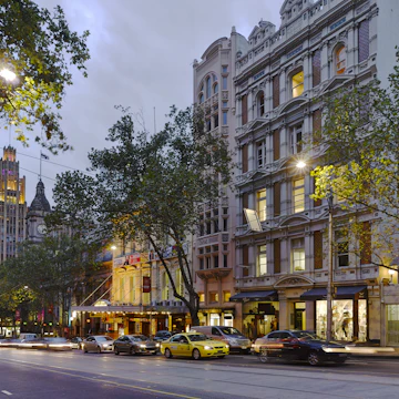 Collins Street At Dusk.