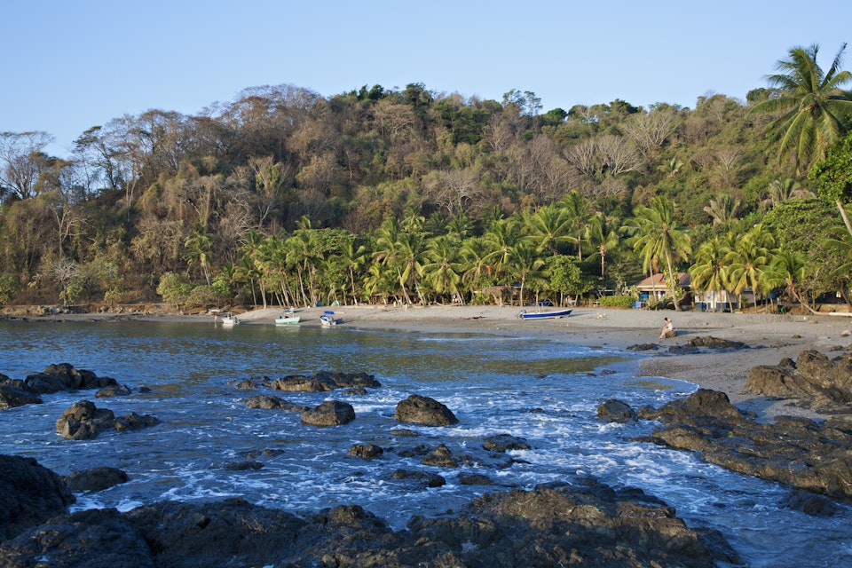 The beach at Montezuma, Costa Rica.