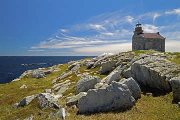 Rose Blanche Lighthouse, the  last granite lighthouse, Newfoundland, Canada