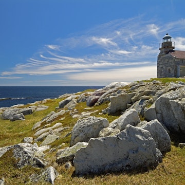 Rose Blanche Lighthouse, the  last granite lighthouse, Newfoundland, Canada