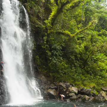 Fiji, Tavoro National Park, Taveuni Island, Middle Bouma Falls