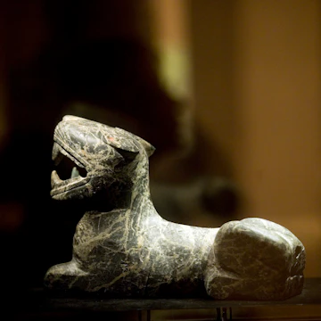 CHENGDU, CHINA - September 11: Artifact displayed in Jinsha site museum on September 11, 2010 in Chengdu, Sichuan province, China. (Photo by Lucas Schifres/Getty Images)