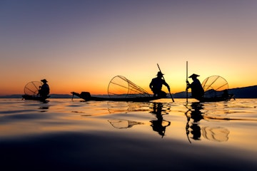 Intha Fishing at Inle Lake, Myanmar