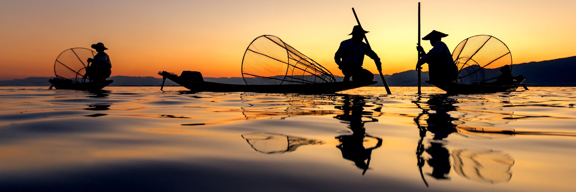 Intha Fishing at Inle Lake, Myanmar