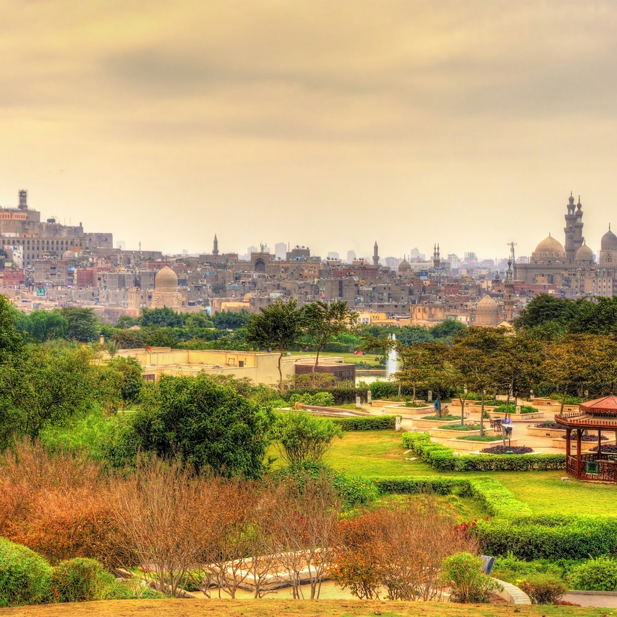 View of the Citadel from Al-Azhar Park