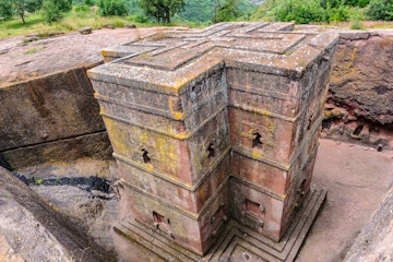 Nature of Lalibela, one of Ethiopia's holiest cities in Africa.