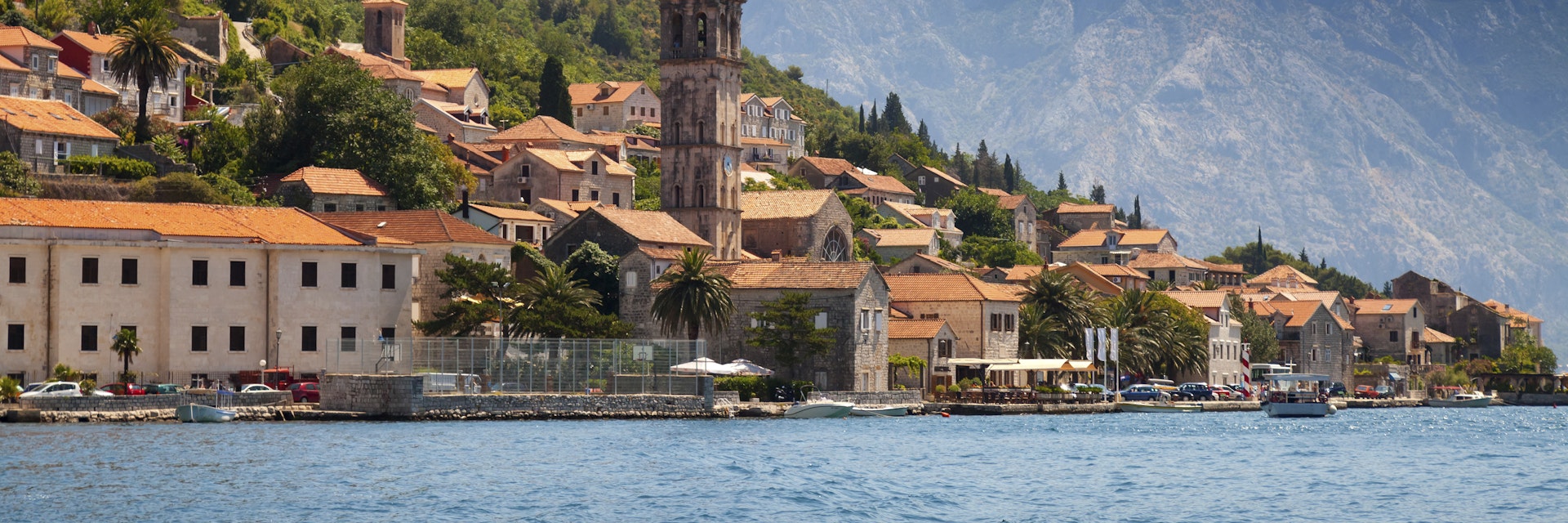 Old town landscape, Perast, Kotor Bay, Montenegro