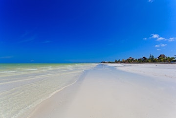 tropical beach in Holbox island, Mexico