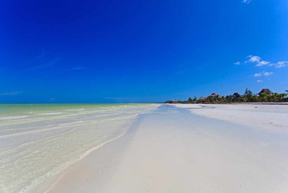 tropical beach in Holbox island, Mexico