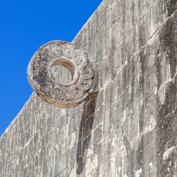 ring carved on the Great ball court of Chichen Itza