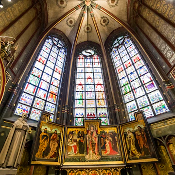 Interiors of Notre dame d'Anvers cathedral, Anvers, Belgium