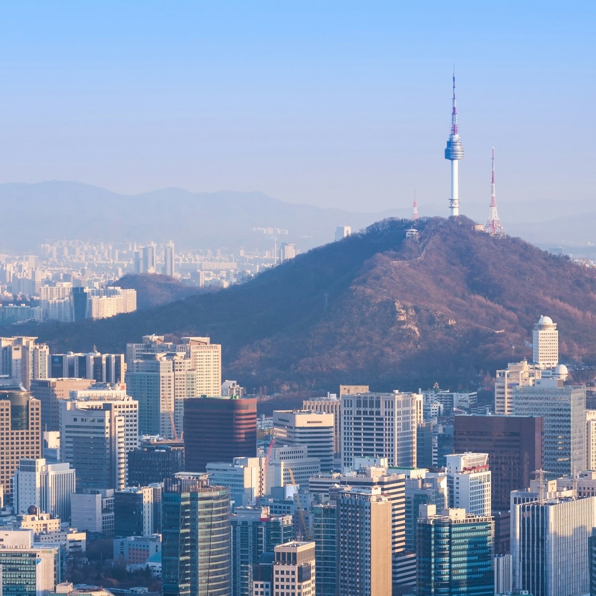 Seoul City and N Seoul Tower, South Korea