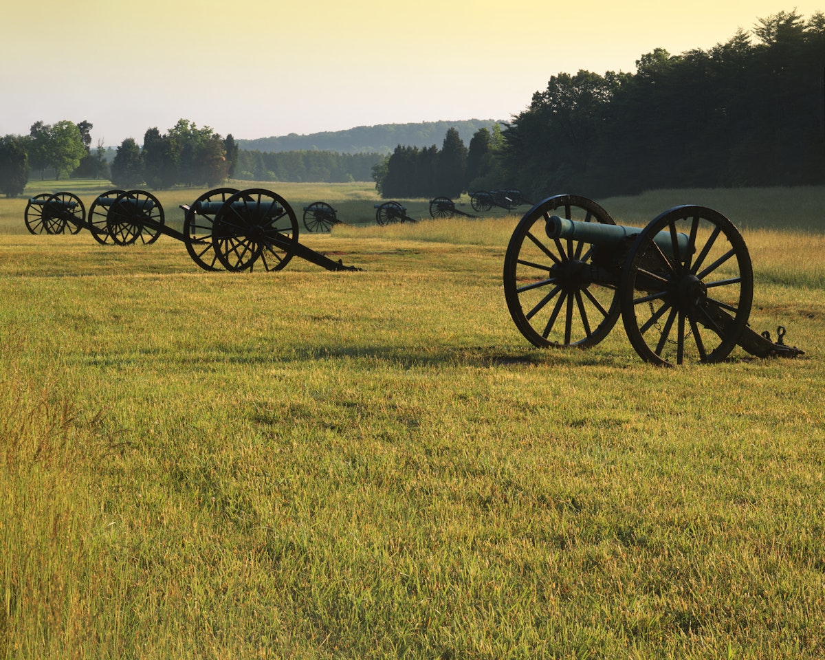 Cannons, Manassas National Battlefield Park, Virginia, USA