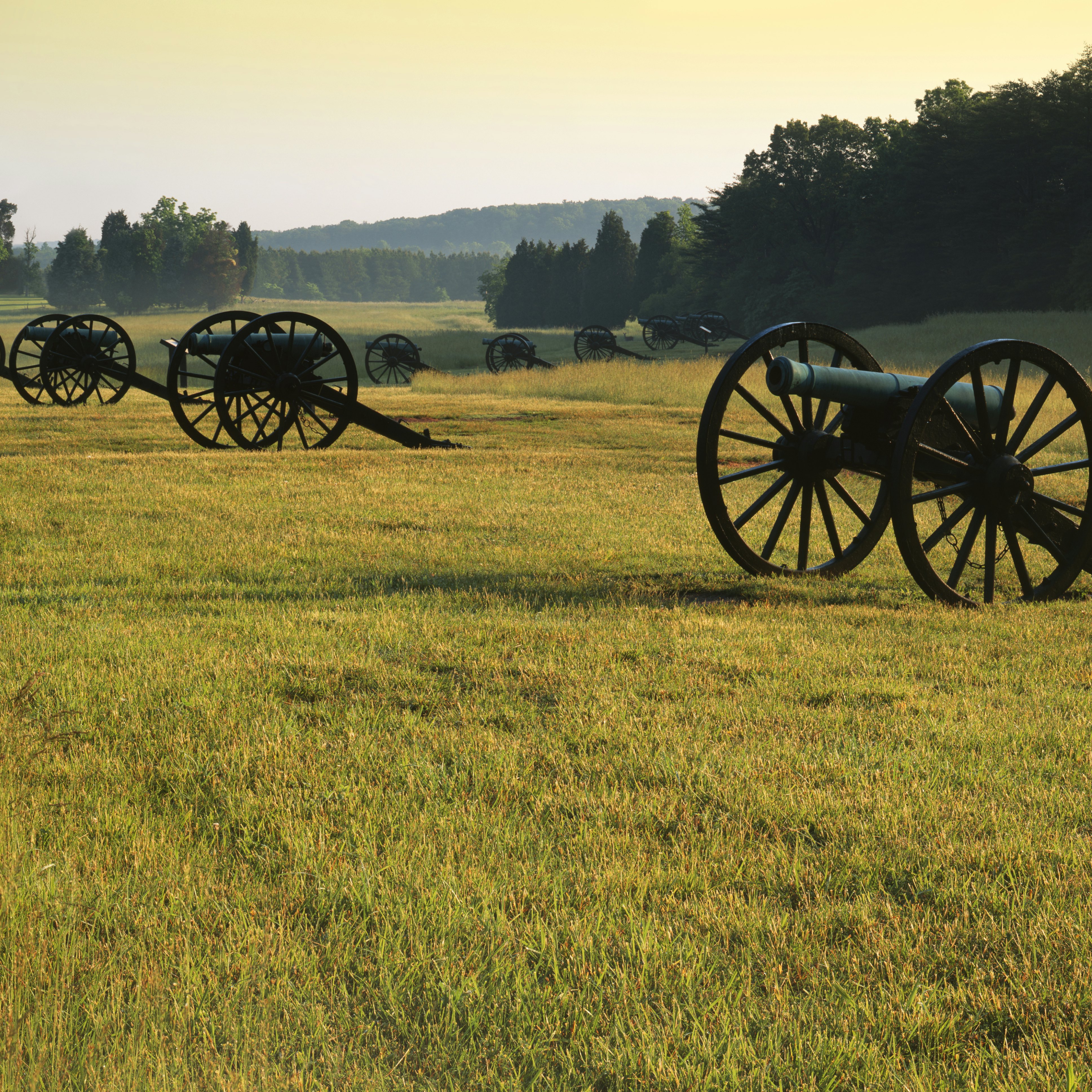 Cannons, Manassas National Battlefield Park, Virginia, USA