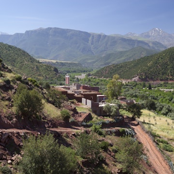 Berber village, Ourika Valley, Atlas Mountains, Morocco, North Africa, Africa
