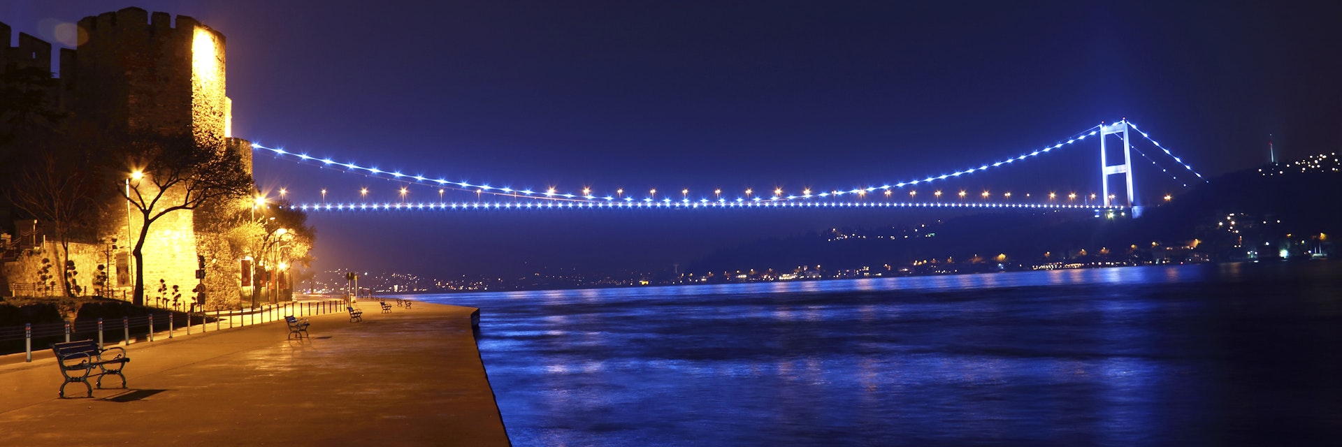 FSM Bridge Night View Bosphorus of Istanbul