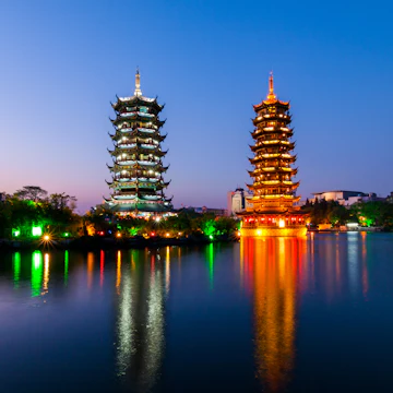 Sun and Moon Pagodas, Guilin, China