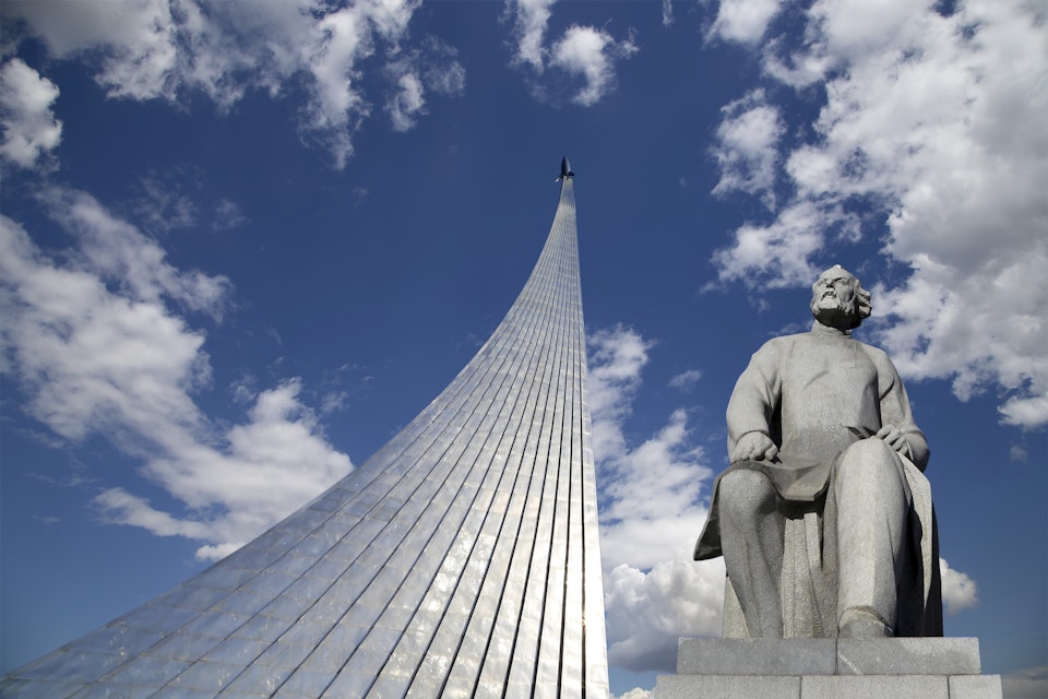 Conquerors of Space Monument, Moscow, Russia