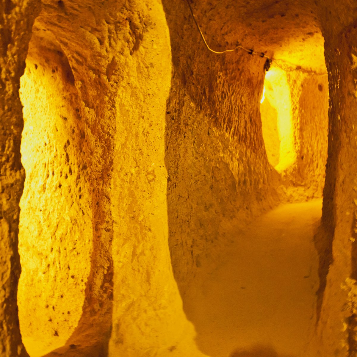 The Kaymakl underground city, Kaymakl, Cappadocia, Turkey, Middle East