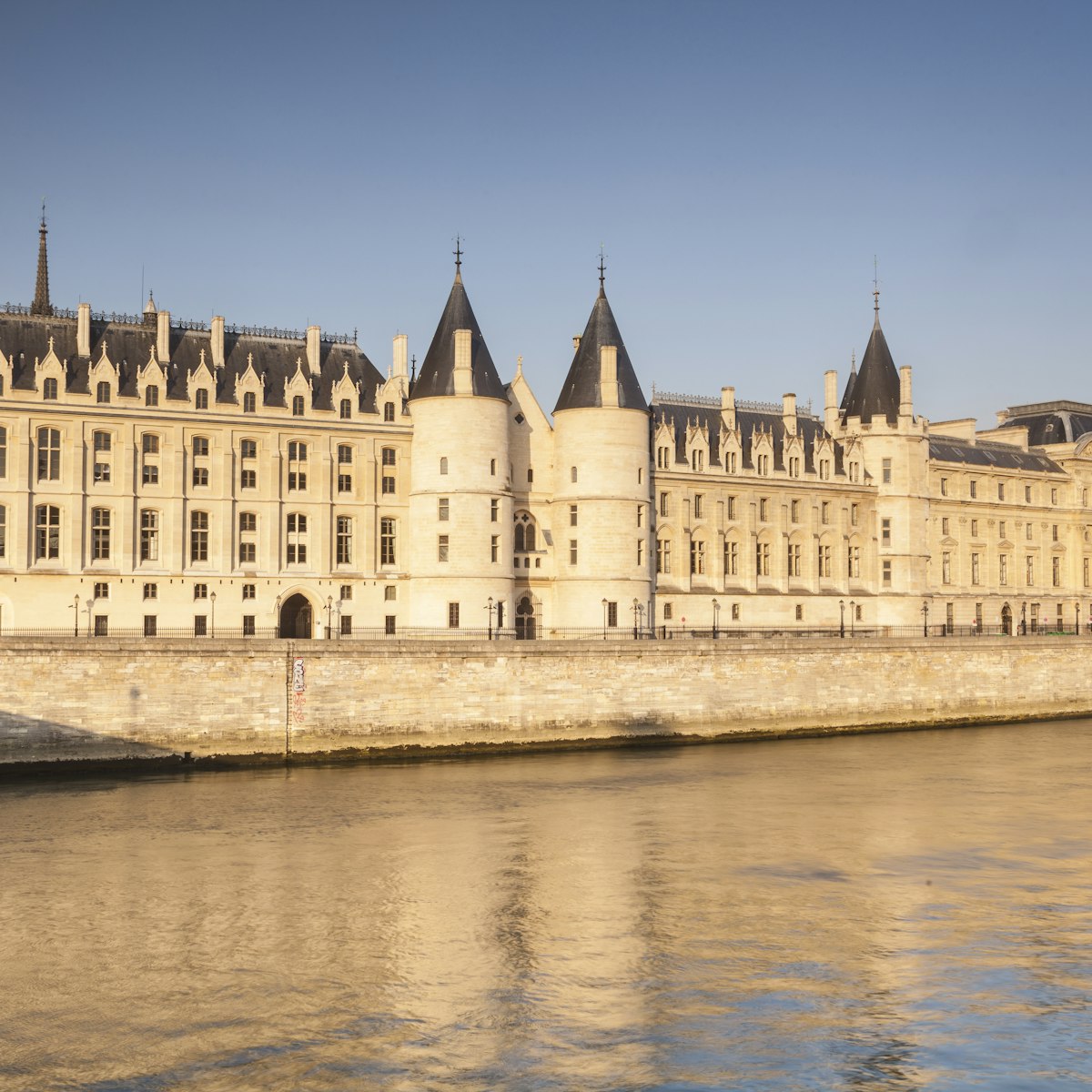 The Conciergerie and the River Seine, Paris.