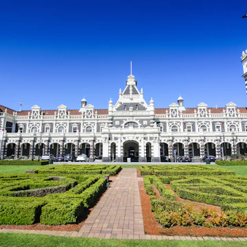 Edwardian railway station, Dunedin, Otago, South Island, New Zealand, Pacific
