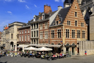 The Grote Markt of Leuven, Belgium