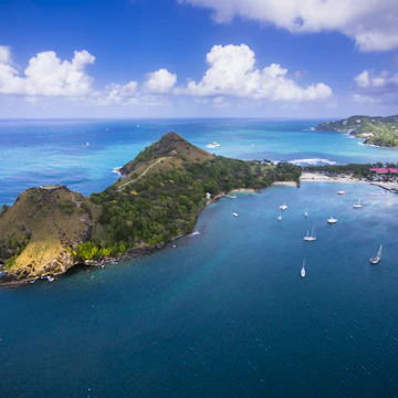 Caribbean, St. Lucia, Cap Estate, Pigeon Island National Park and Fort Rodney