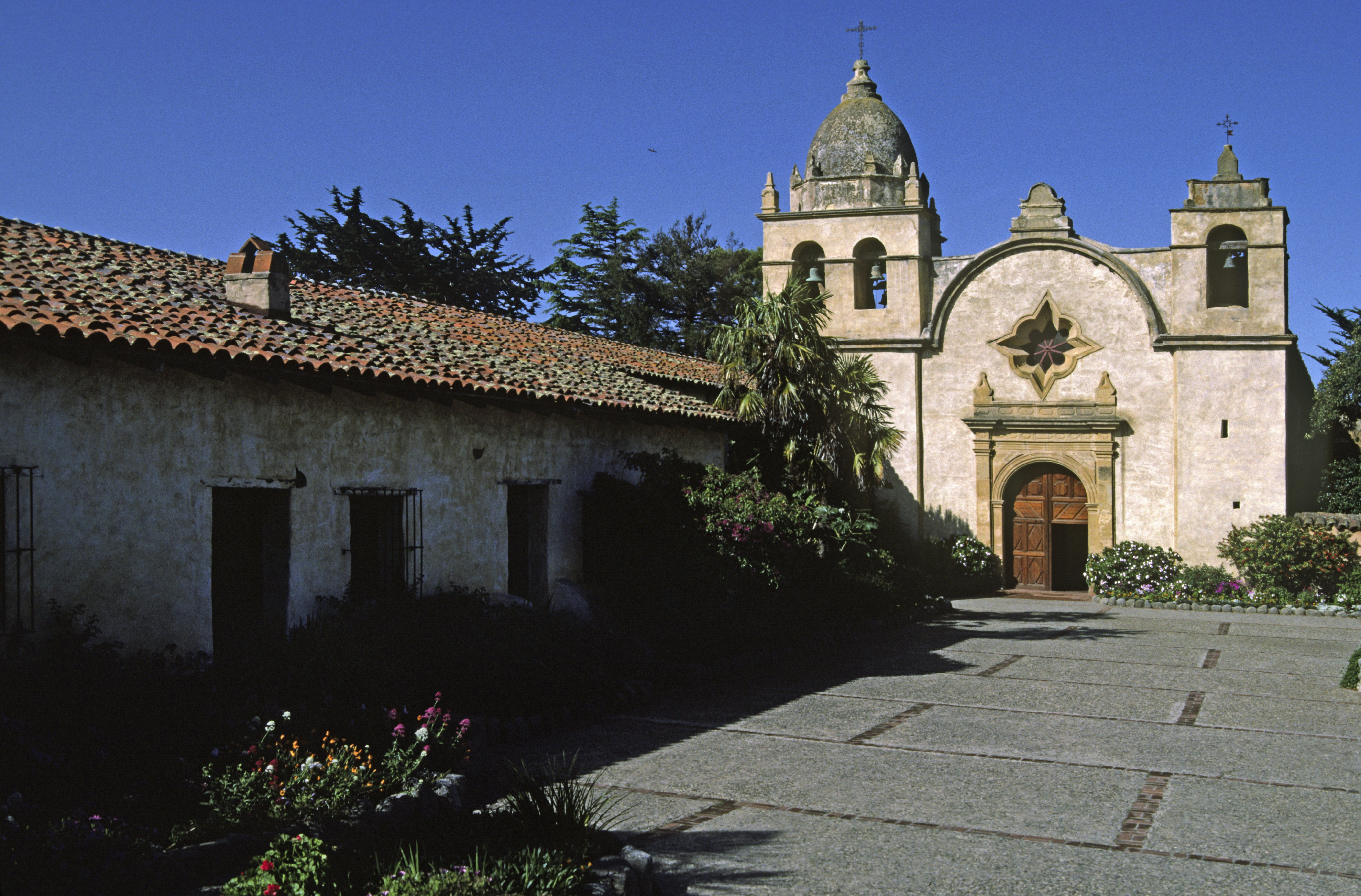 Father Junipero Serra Founded The Carmel Mission With The Help Of The Local Indian Population, Carmel, California. (Photo By: Education Images/UIG via Getty Images)
