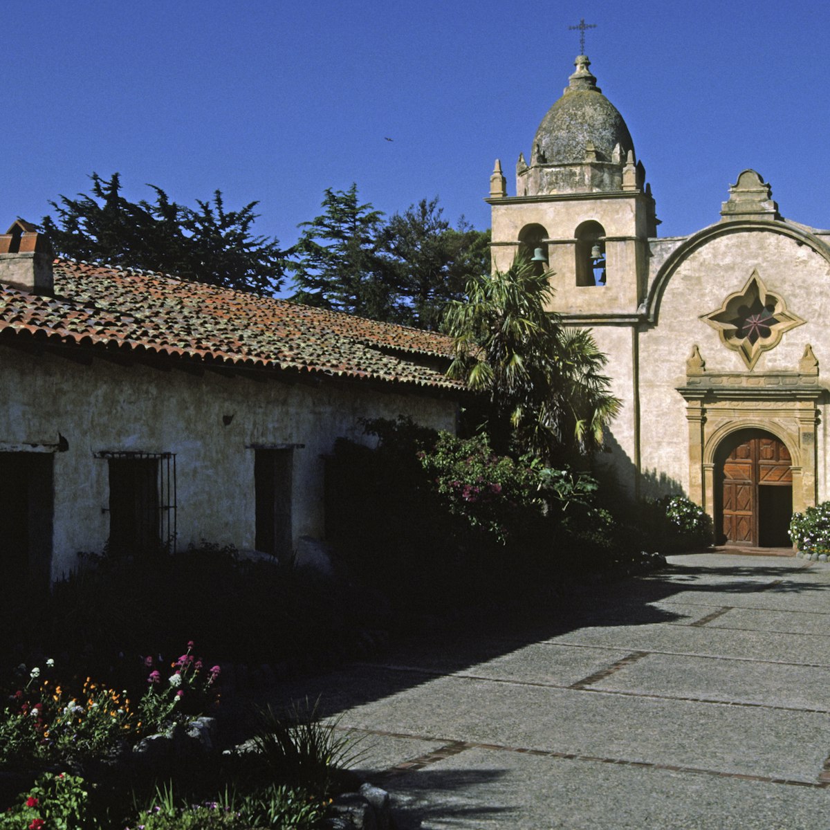 Father Junipero Serra Founded The Carmel Mission With The Help Of The Local Indian Population, Carmel, California. (Photo By: Education Images/UIG via Getty Images)