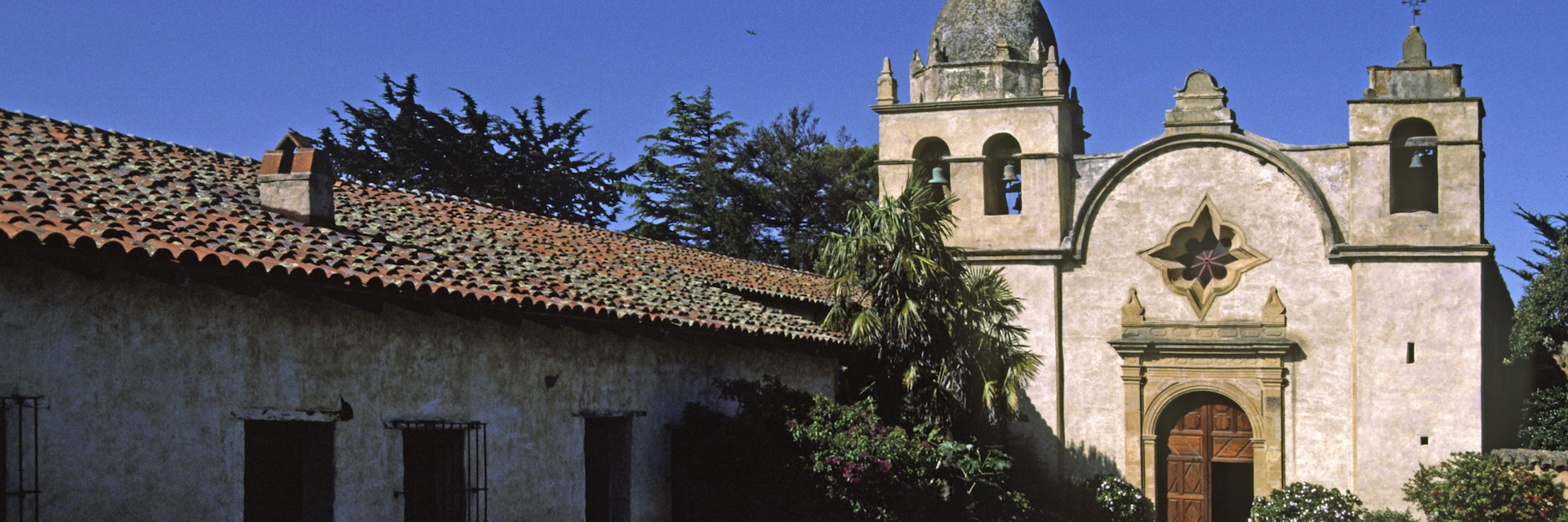 Father Junipero Serra Founded The Carmel Mission With The Help Of The Local Indian Population, Carmel, California. (Photo By: Education Images/UIG via Getty Images)