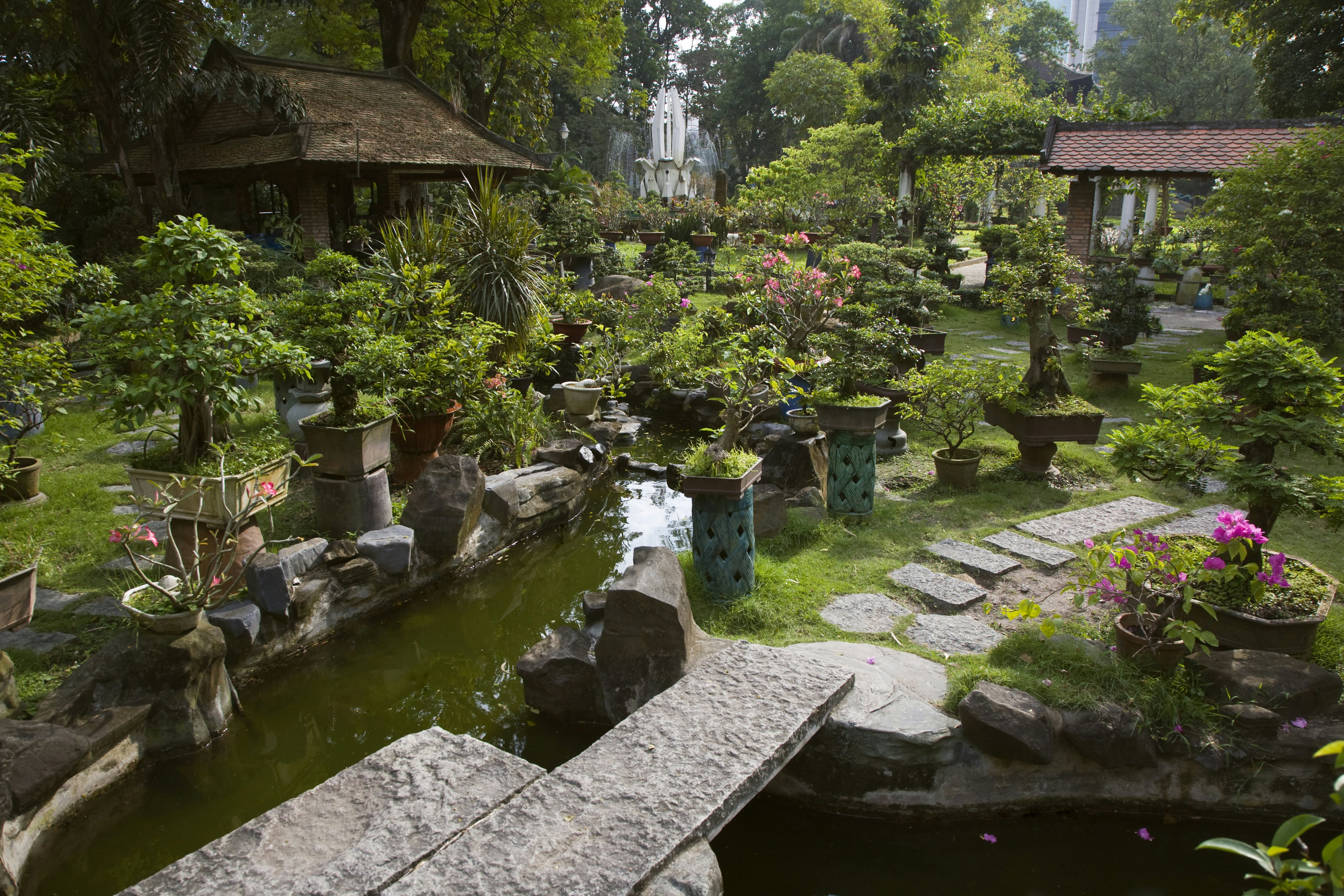 Bonsai Garden Inside The Botanical Gardens, Ho Chi Minh City, Saigon, Vietnam. (Photo By: Education Images/UIG via Getty Images)