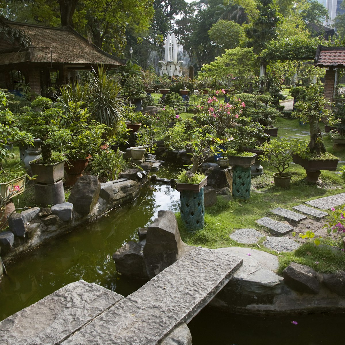Bonsai Garden Inside The Botanical Gardens, Ho Chi Minh City, Saigon, Vietnam. (Photo By: Education Images/UIG via Getty Images)