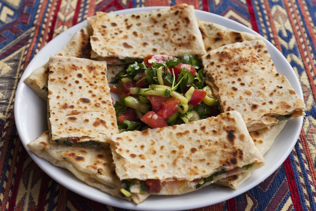 Traditional Cappadocian dish called Gozleme