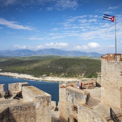 Cuba, Santiago de Cuba Province, Santiago de Cuba, Lighthouse at Castillo de San Pedro de la Roca del Morro