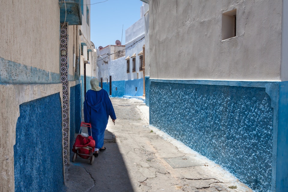 Woman in Kasbah des Oudaias, Rabat, Morocco