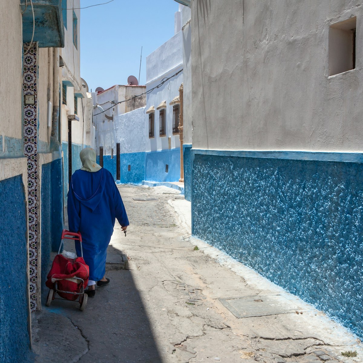 Woman in Kasbah des Oudaias, Rabat, Morocco