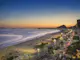 "Brazil, Rio de Janeiro, View of Copacabana beach at sunset"