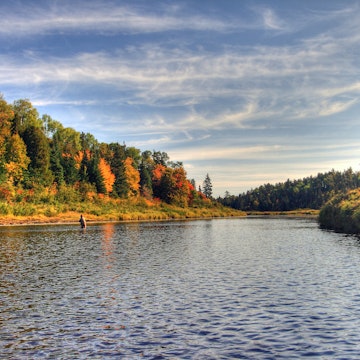 Cains River in New Brunswick, Canada