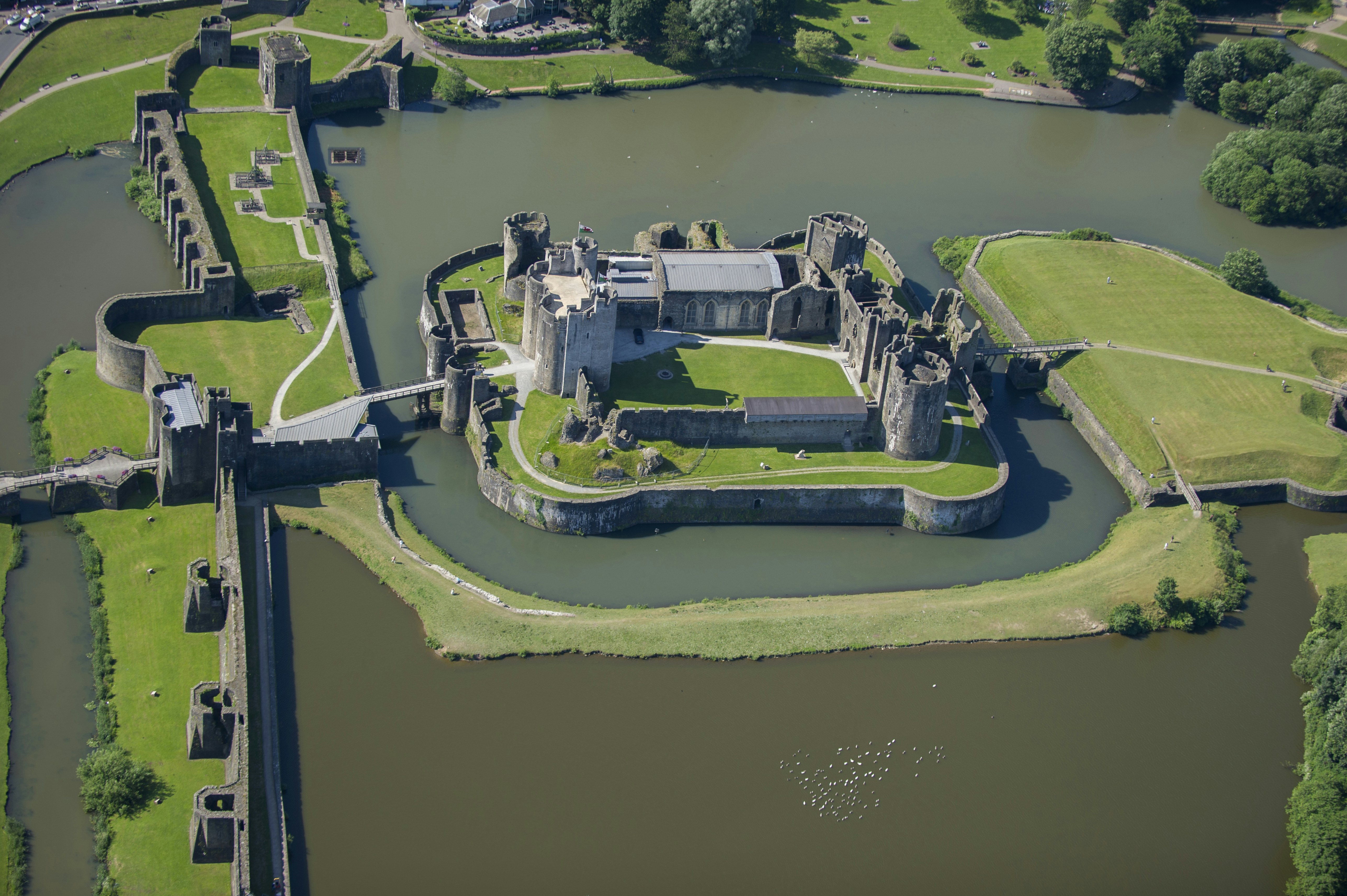 Caerphilly Castle, Caerphilly, Glamorgan, Wales